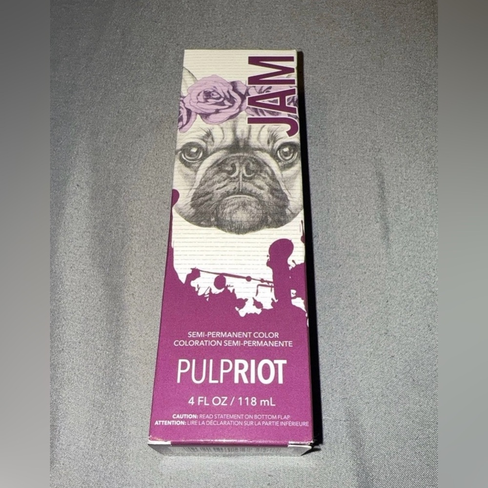 Pulp Riot Semi-Permanent Hair Color Dye JAM Violet 4 fl oz BRAND NEW